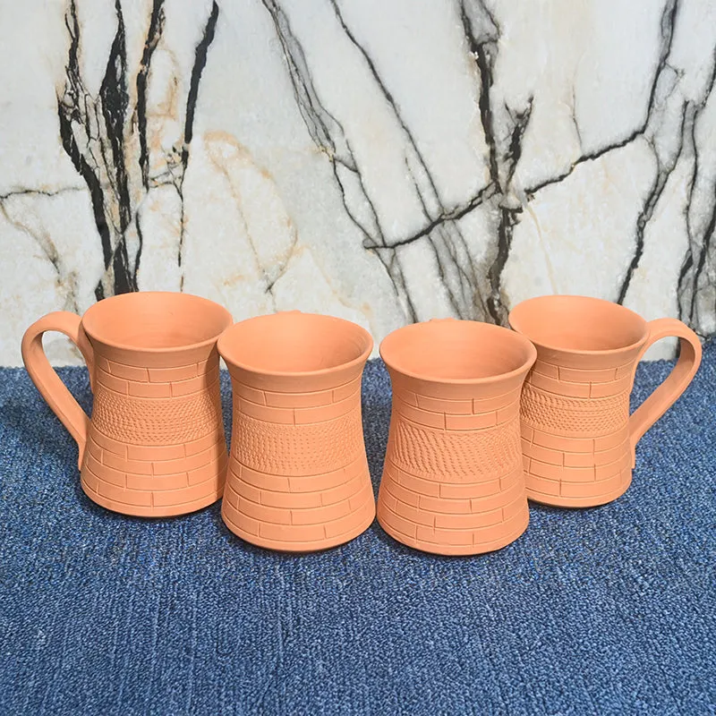 Kaivalya Terracotta Coffee Mug (250 mL Each) - Set of Two media 4