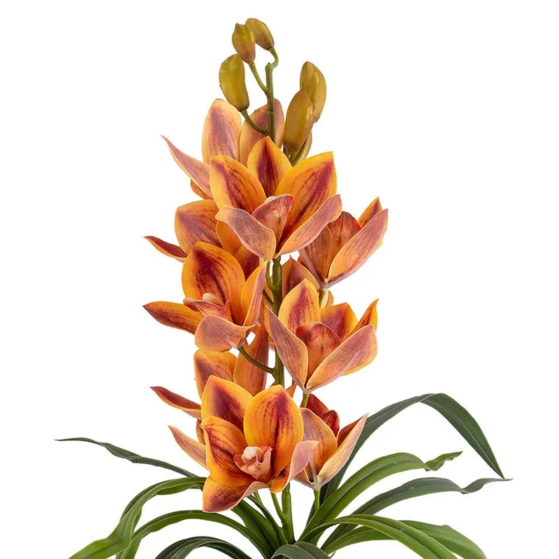 AarviDecor Golden Orchid Silk Artificial Plants media 7