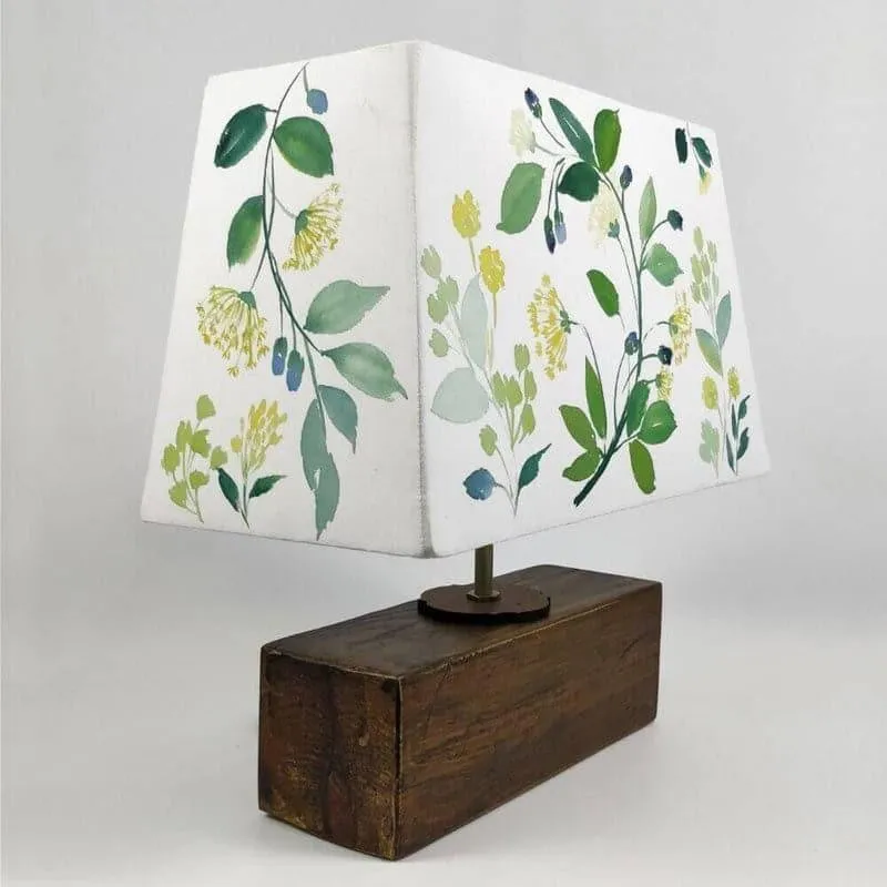 Fijo Flora Handpainted Fabric Table Lamp - Multicolor media 5