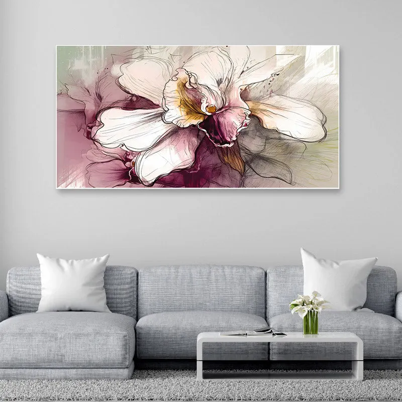 Doris Abstract Flora Canvas Wall Painting media 3