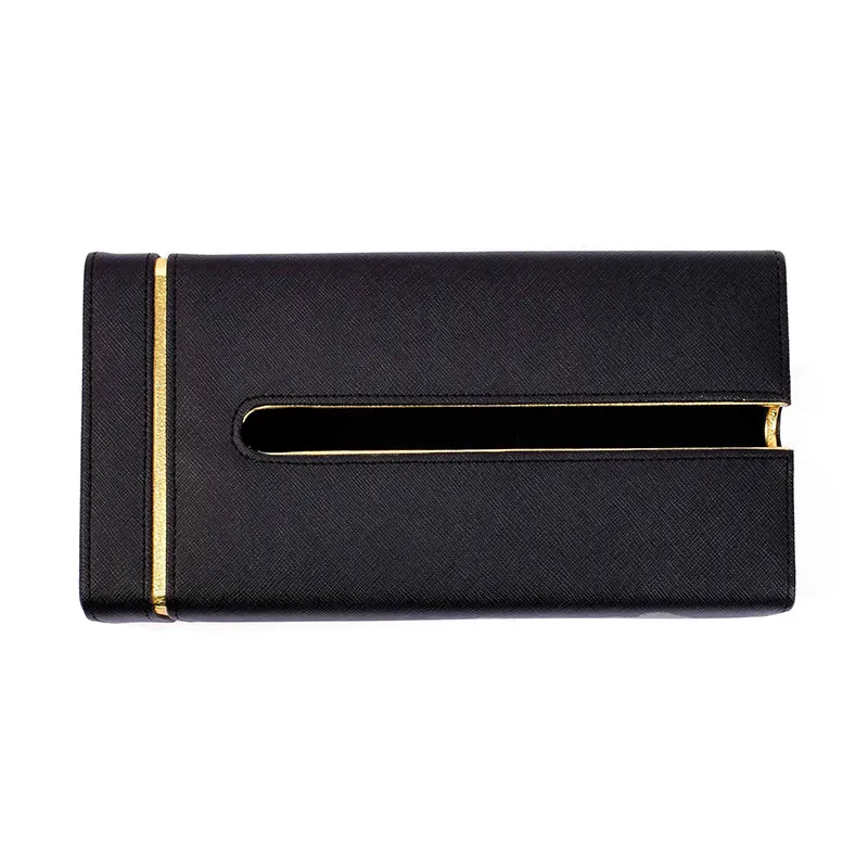Ceastra Nuo Faux Leather Tissue Holder - Black media 4