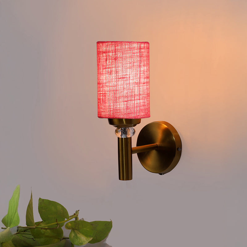 Sienna Jute Wall Lamp - Pink