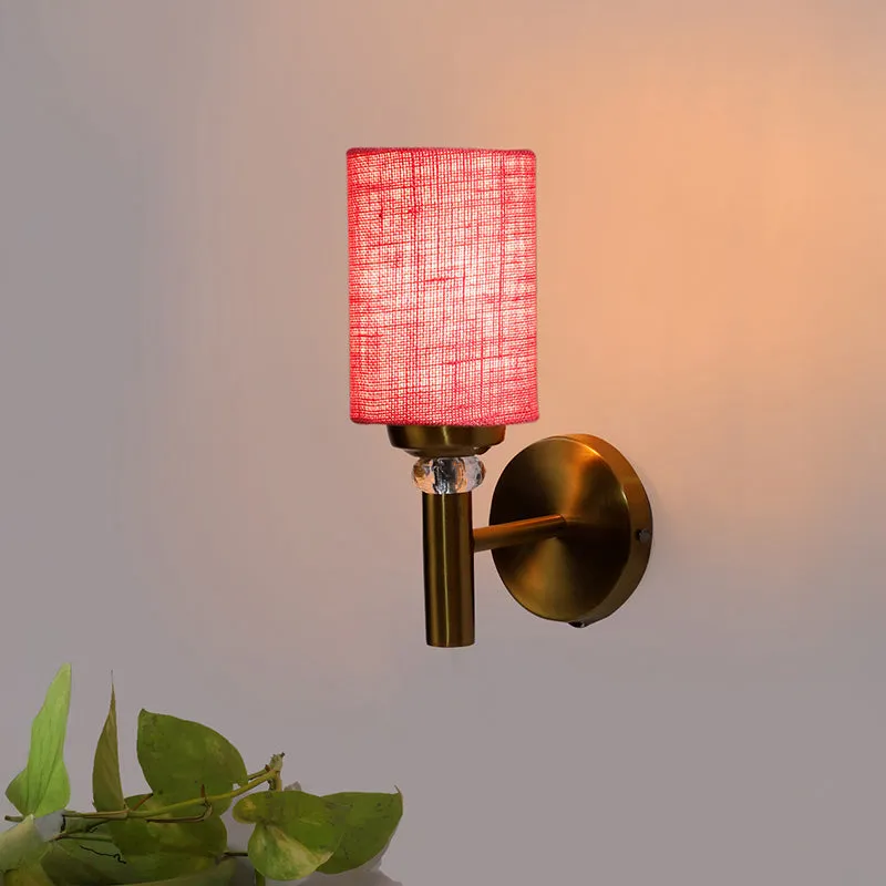 Sienna Jute Wall Lamp - Pink media 1