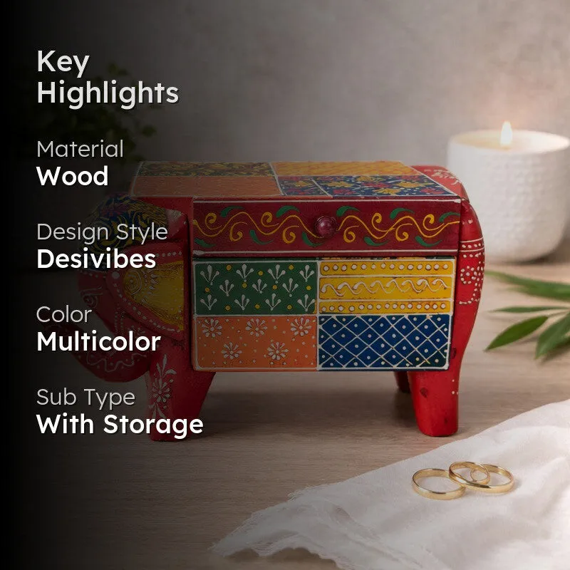Wooden Elephant Heritage Grace Jewel Box media 2