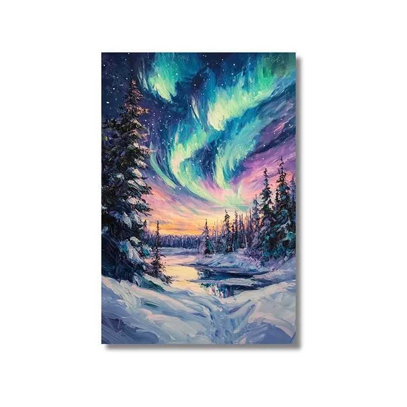 Aurora Nights Wall Painting media 3