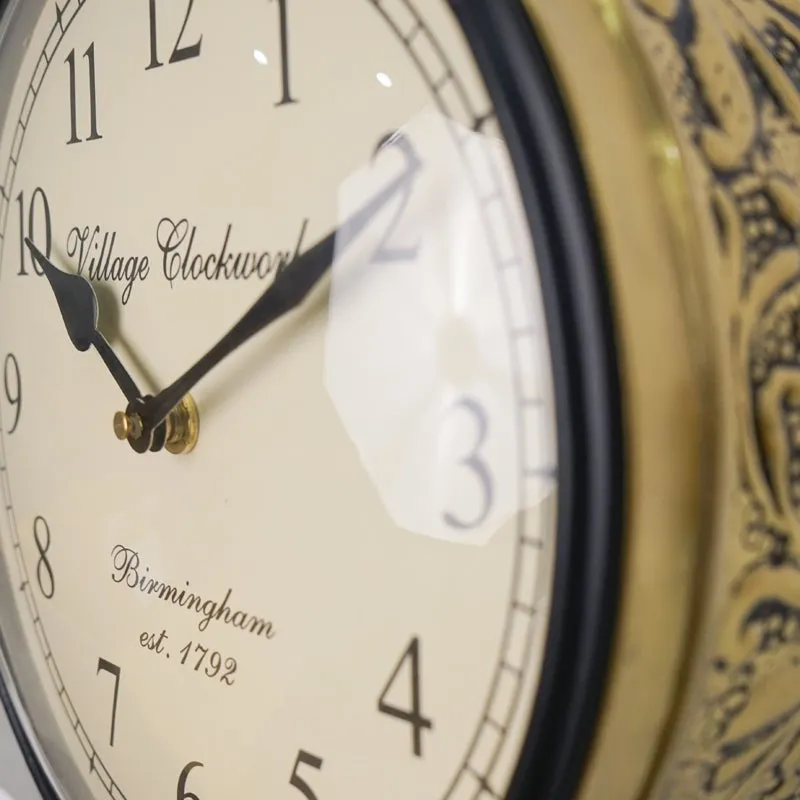 The Time Lord Wood Wall Clock - Gold media 5
