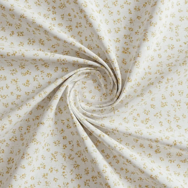 Marisol Printed Cotton Bedsheet (Yellow) - 180 TC media 5