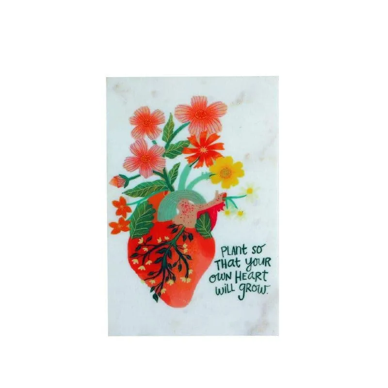Blooming Heart Marble Wall Accent media 3