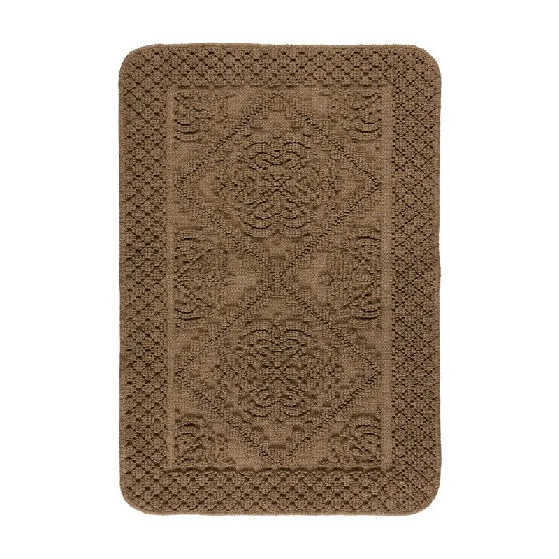 GentleStep Cotton Bath Mats (Brown) - Set of Two media 4
