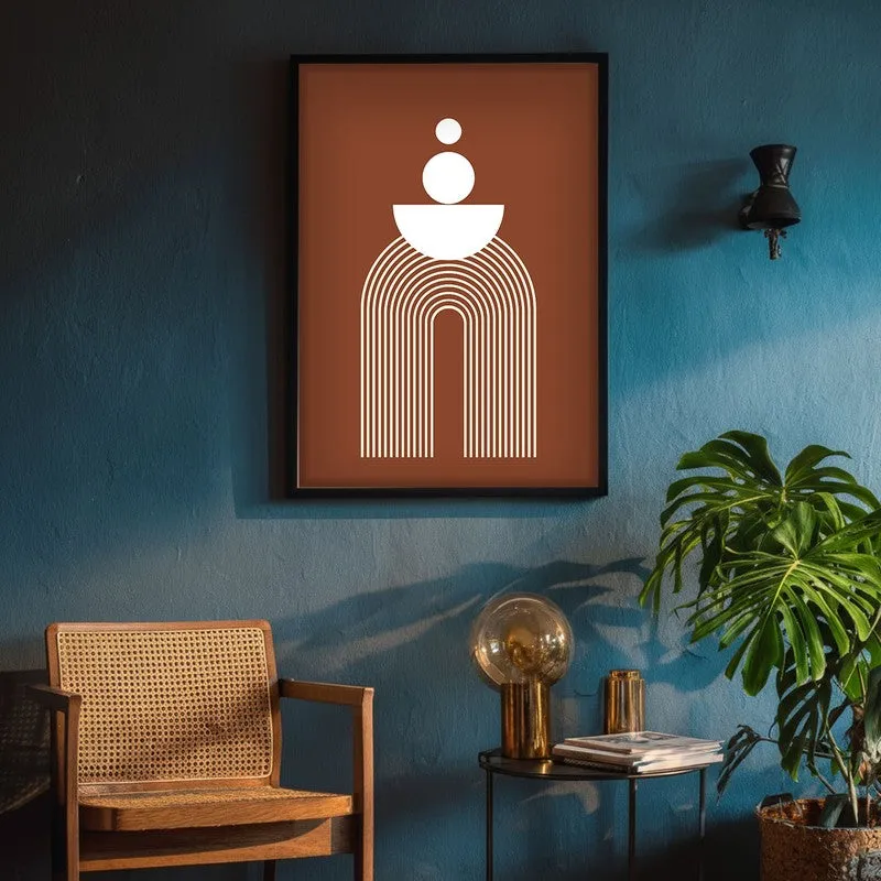 Zen Gateway Canvas Wall Painting With Black Frame media 8