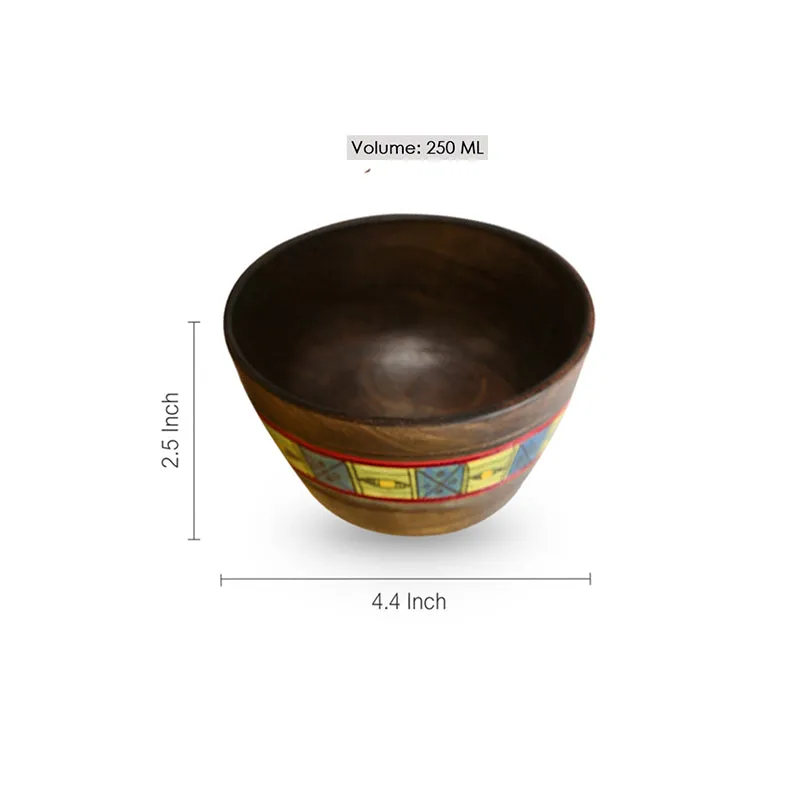 Kadamba Mango Wood Serving Bowl (250 mL) - Set Of Three media 4