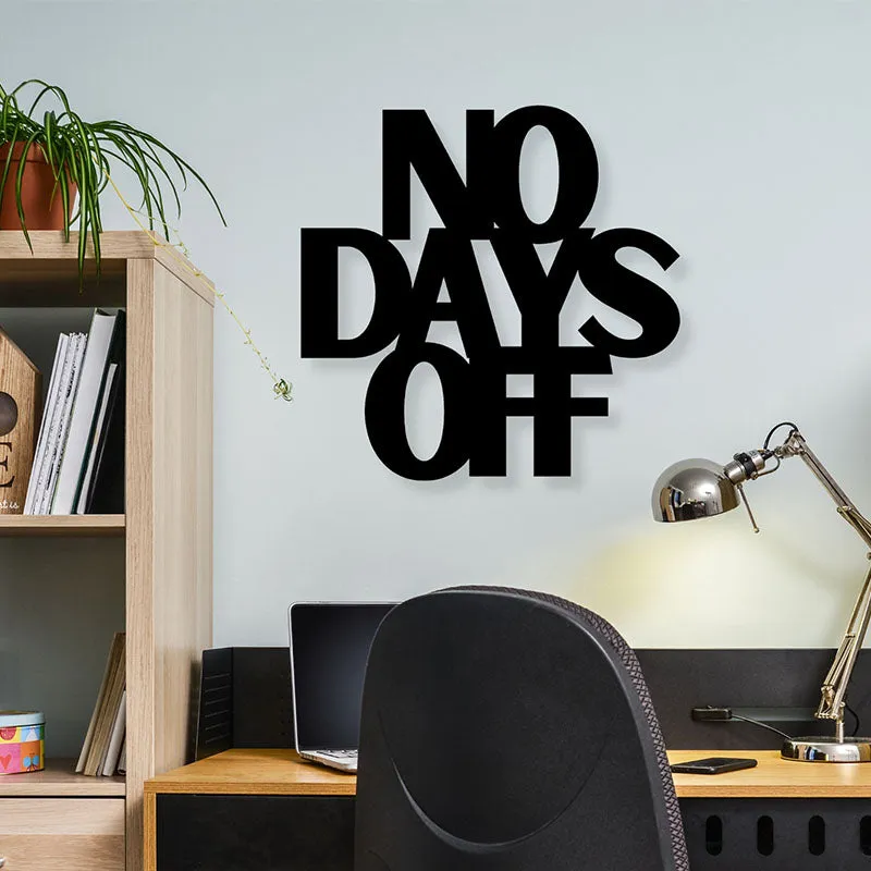No Days Off Iron Wall Accent media 1