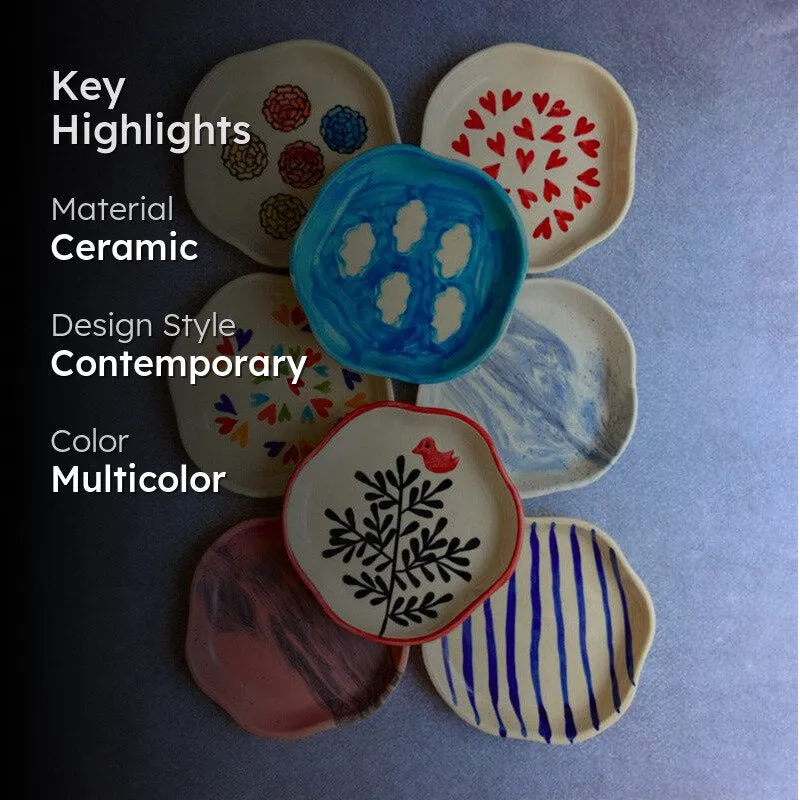 Rothnia Ceramic Platter - Set of Eight media 2