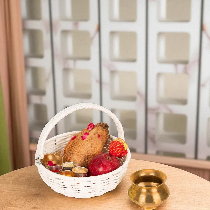 Orchard Aura (Raffia,Metal) Fruit Basket media 5