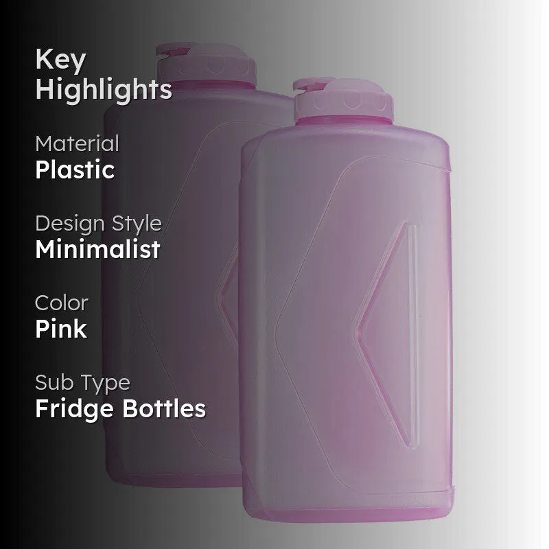Adrian Water Bottle (Pink, 2000 mL Each) - Set Of Two media 2