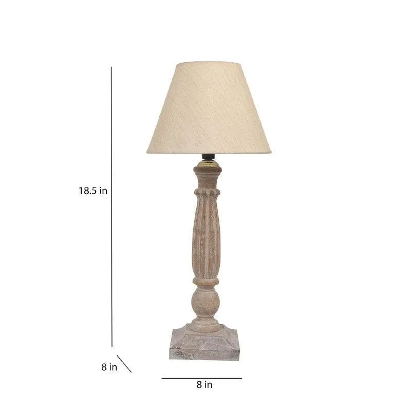 Chanley Magni Fabric Table Lamp - White media 5