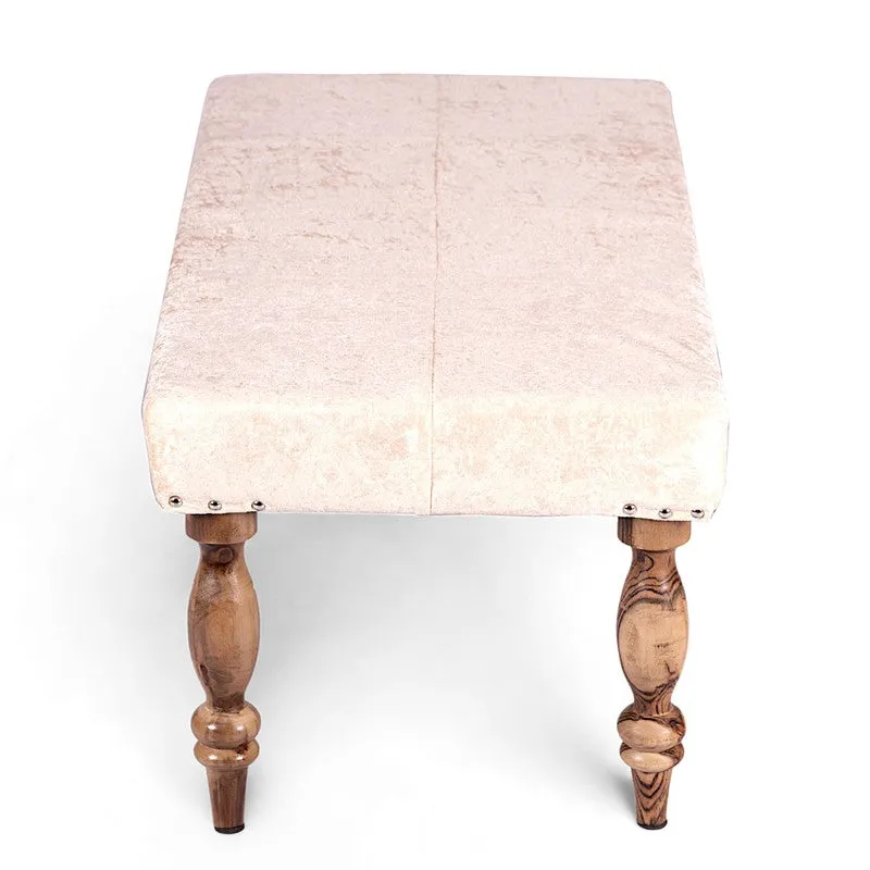 Drion Sheesham Wooden Bench - Beige media 4