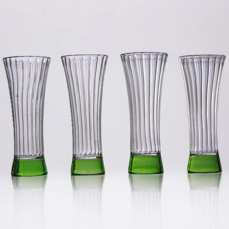 Meadow Green Beer Glasses (160 mL) - Set Of Four media 4