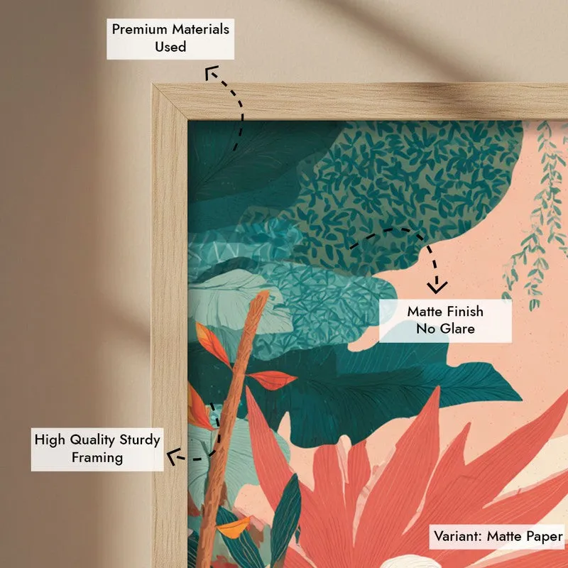 Benchside Bond Canvas Wall Painting - Brown Frame media 7