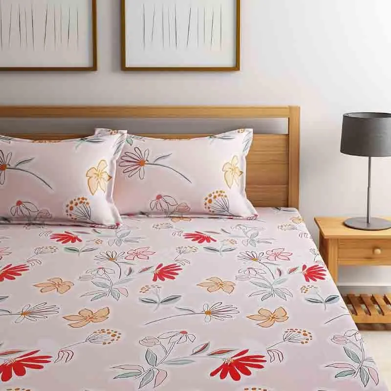 Daisy and its Friends Cotton Bedsheet - 210 TC media 1