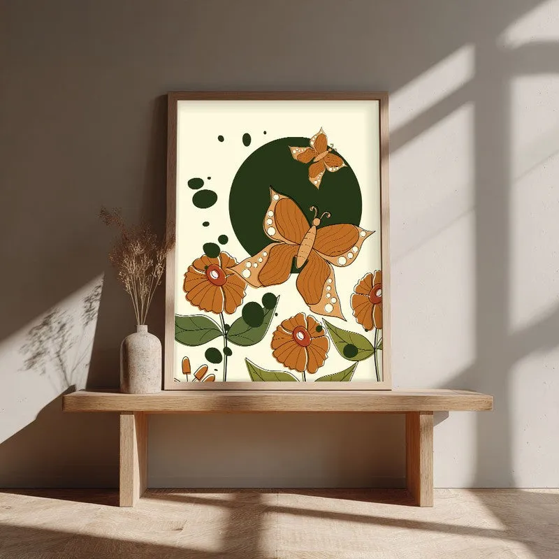 Verdant Visions Archival Canvas Wall Art - Natural Brown Frame media 3
