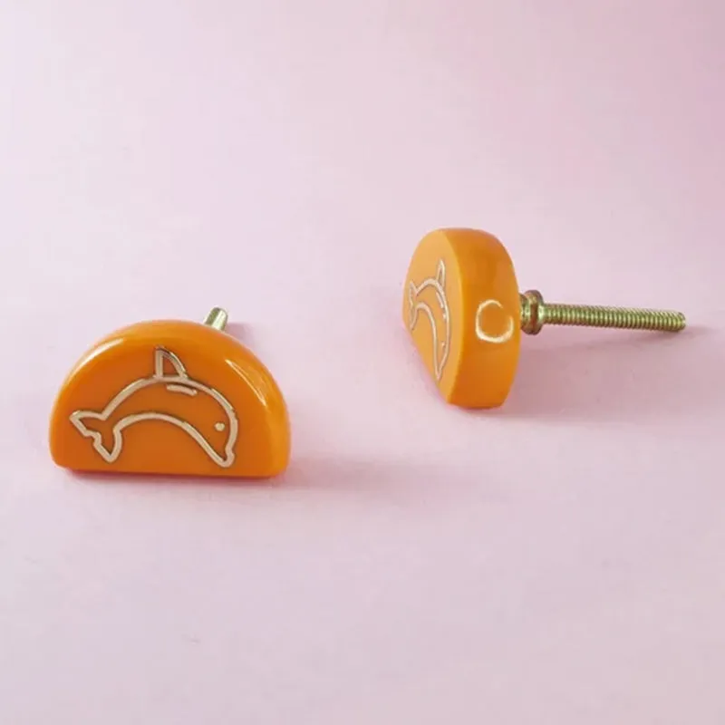 Dolphin Dive Drawer Knob - Set Of Two media 5
