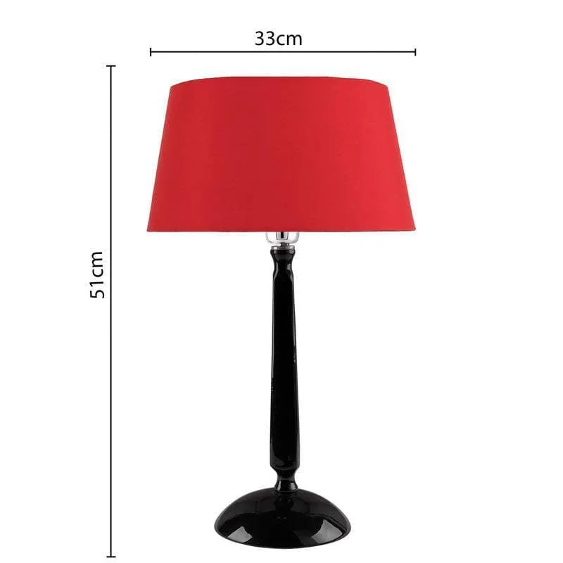 Marvel Luminary Black Fabric Table Lamp - Black,Red media 5