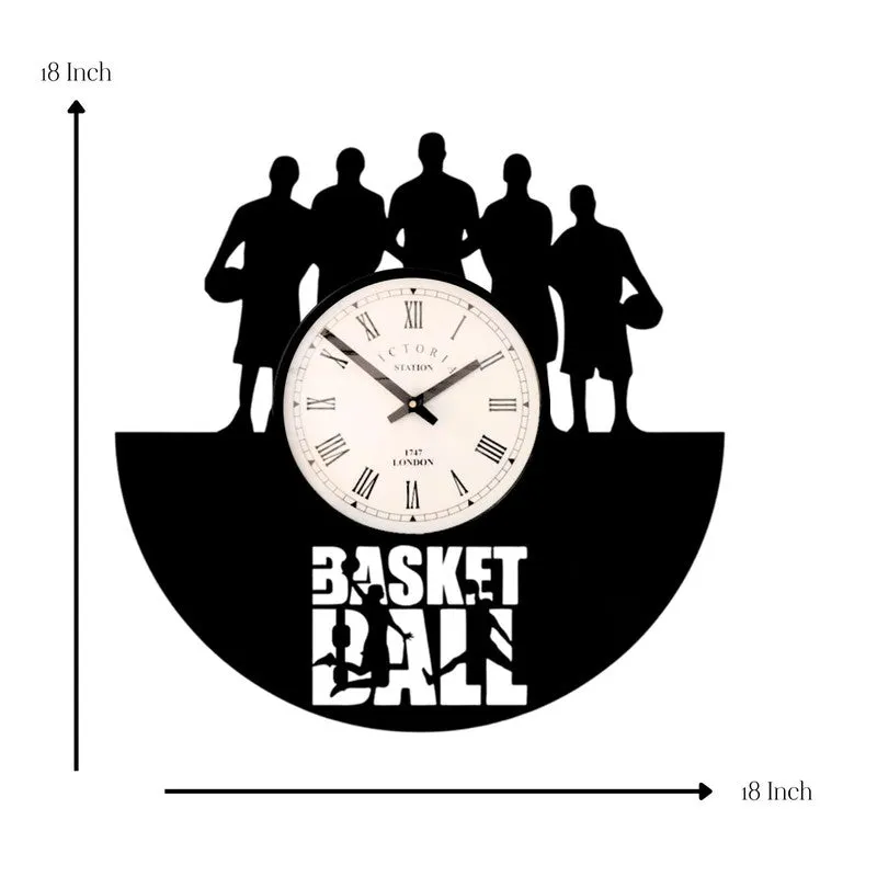 Basket Ball Steel Analog Wall Clock media 7