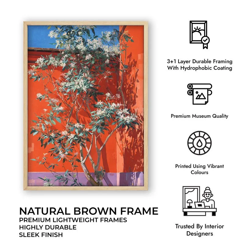 Autumra Canvas Wall Painting With Brown Frame media 10