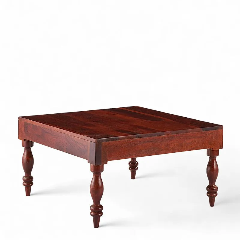 Oervon Sheesham Wooden Center Table - Red media 3