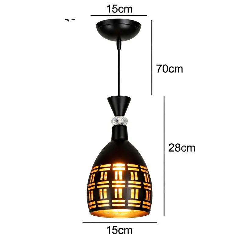 Lattice Light Metal Ceiling Lamp media 7