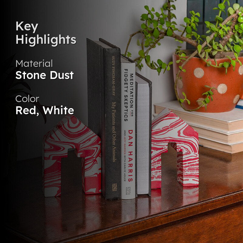 Candy Swirl Home Stone Bookend - Set Of Two image 2
