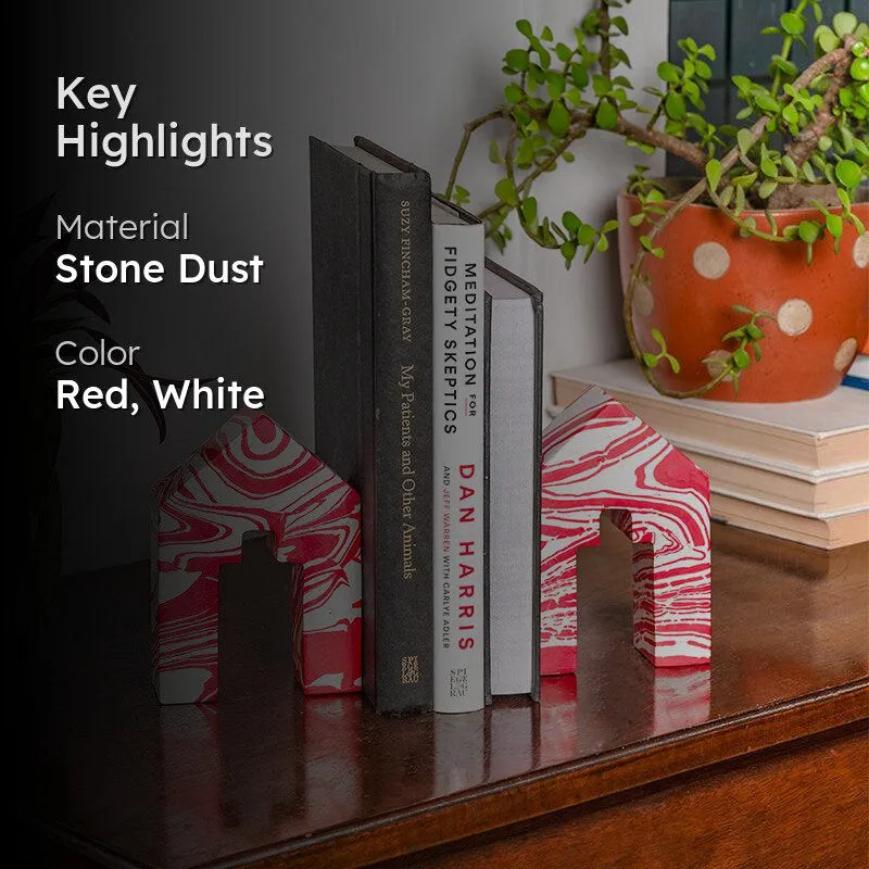 Candy Swirl Home Stone Bookend - Set Of Two media 2