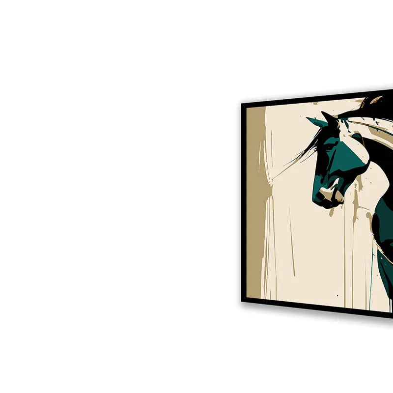 Stallion Lines Wall Art with Black Frame media 4