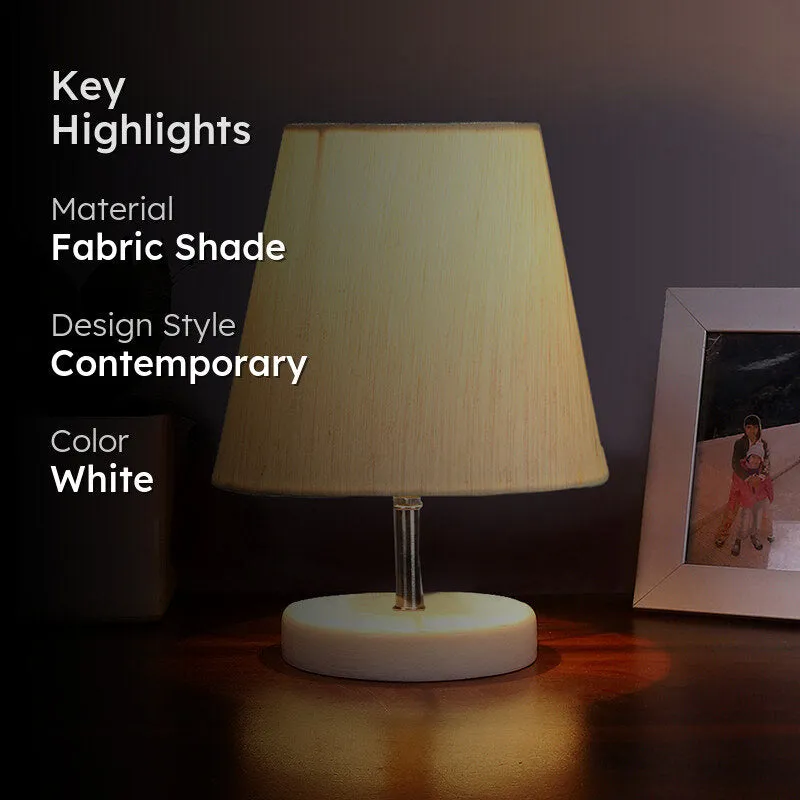 Vero Fabric Table Lamp - White media 2