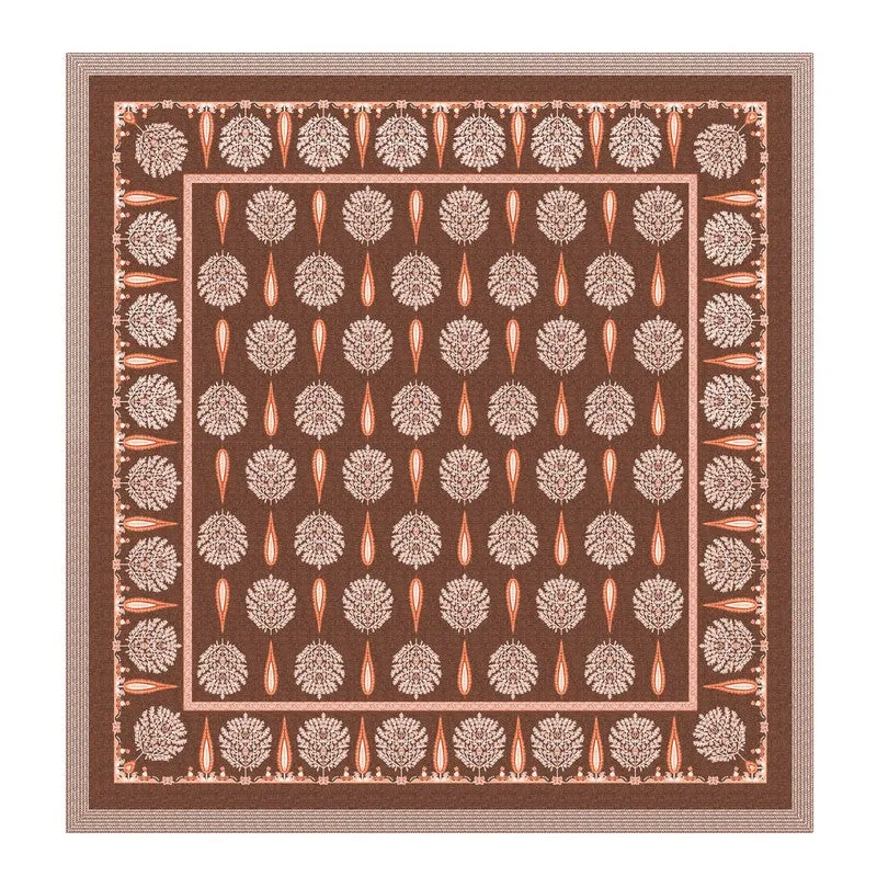 Jaipur Weave Cotton Bedsheet (Brown) - 120 TC media 5
