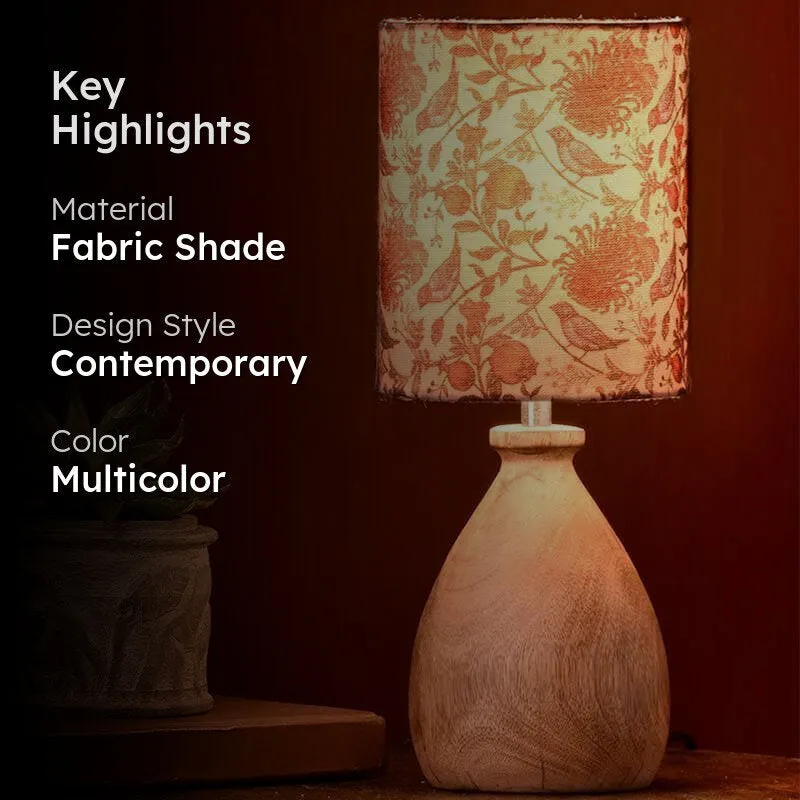 Amber Fabric Table Lamp - Multicolor media 2