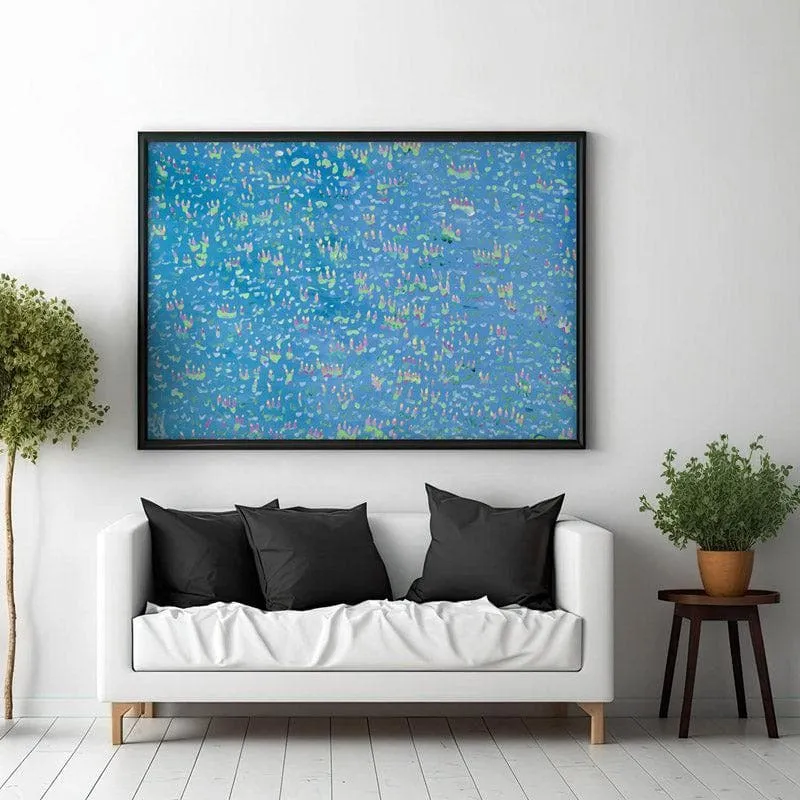 Dancing Lights Canvas Wall Painting - Black Frame media 3