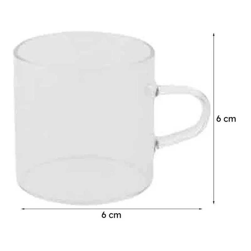 Puritax Glass Tea Cup (150 mL Each) - Set of Six media 7