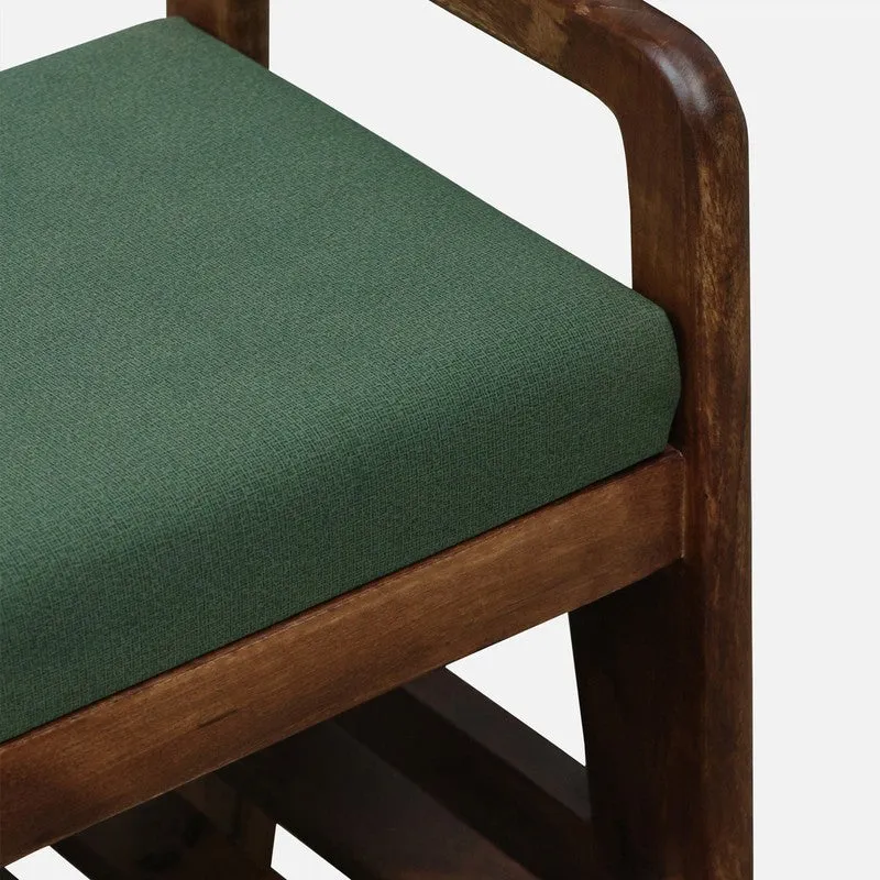 Sole Nest Mango Wood Shoe Rack - Green media 6