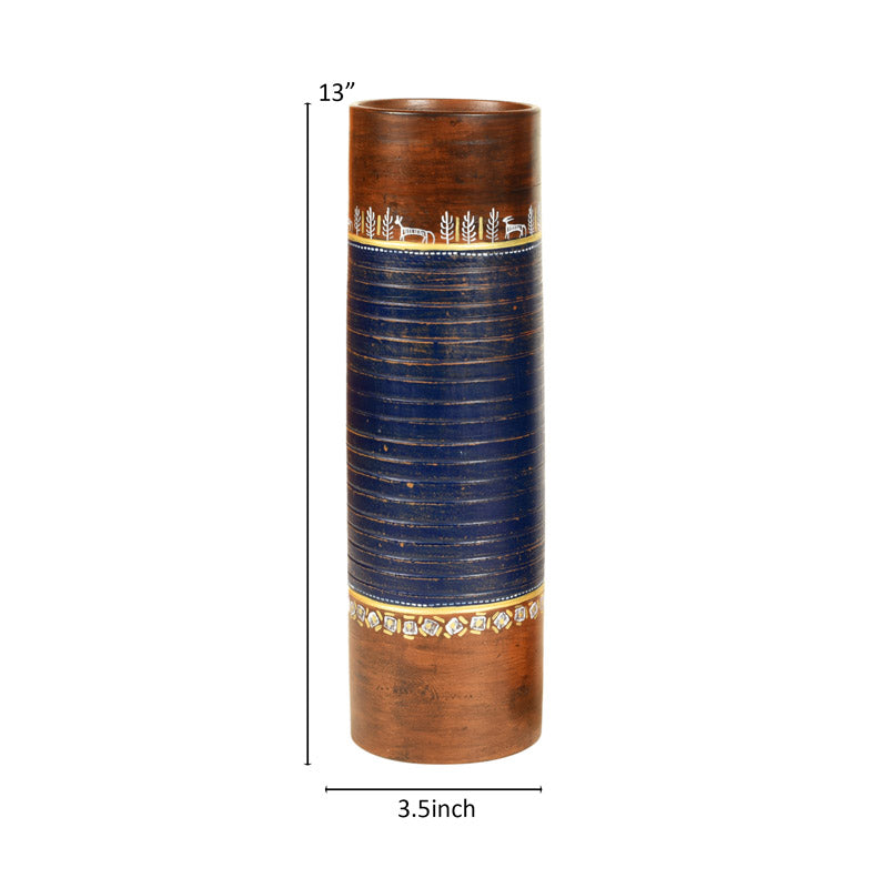 Radey Handpainted Terracotta Vase media 5