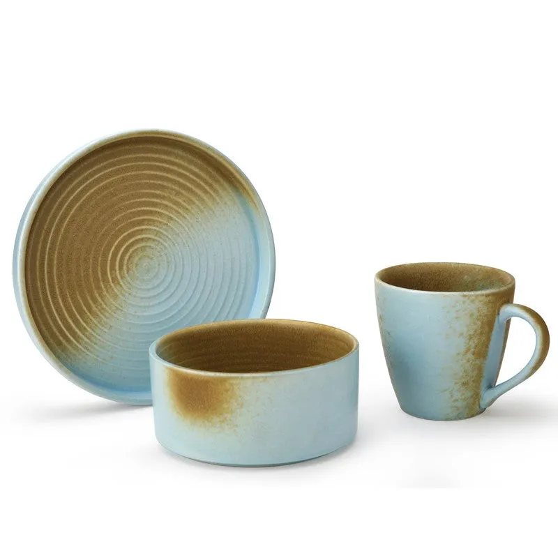 Aqua Sunrise Ceramic Tea Set (Copper) - Three Piece Set media 4