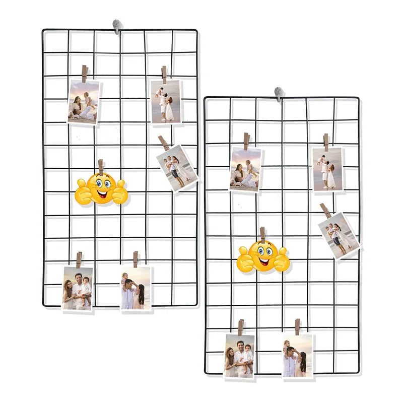 Gridi Metal Photo Frame (Black) - Set Of Two media 3