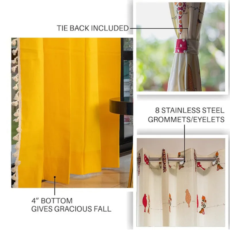 Urban Space Humming Bird Curtains - Set Of Three media 5