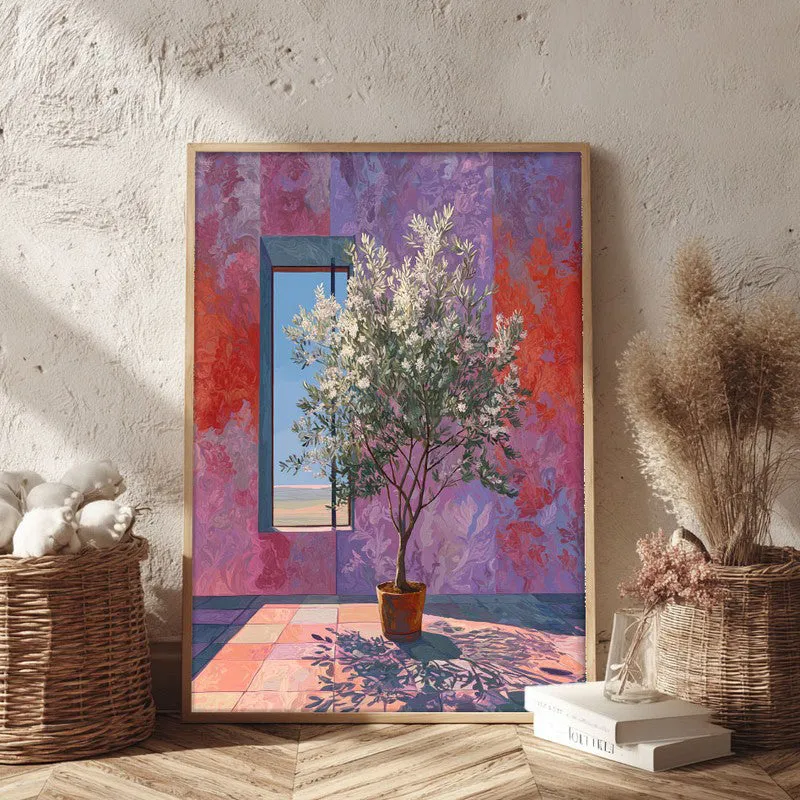 Dream shade Canvas Wall Painting - Brown Frame media 3
