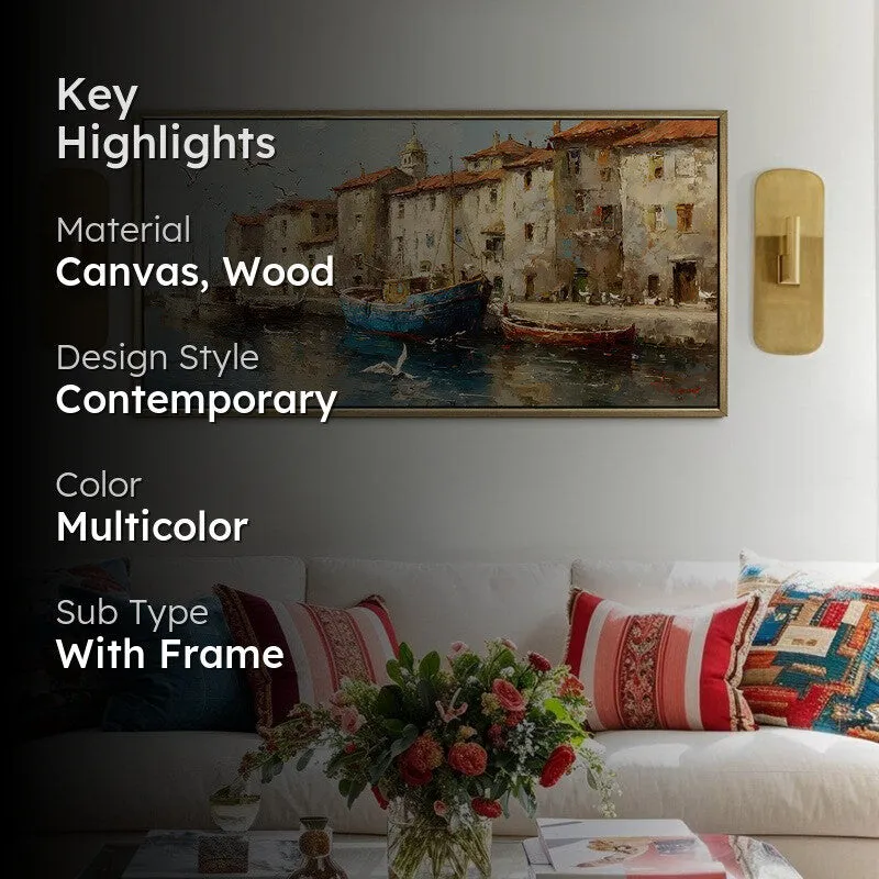 Anchored Canvas Wall Painting With Frame media 2