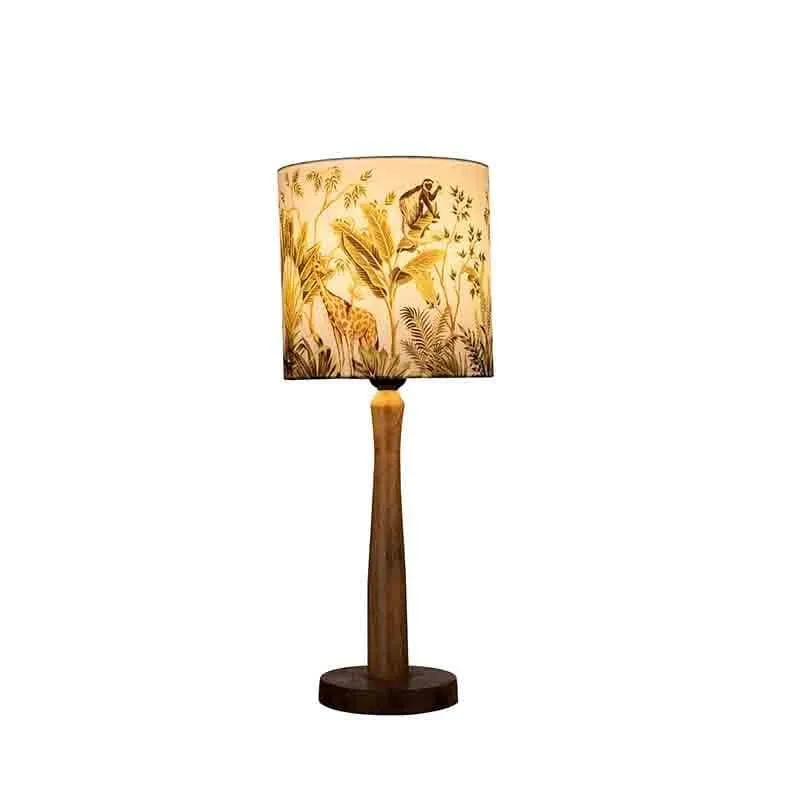 Sundarban Wooden Table Lamp - Multicolor media 5