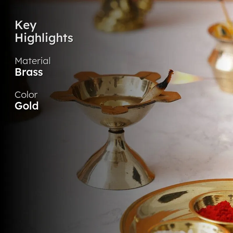 Chandreya Brass Diya media 2