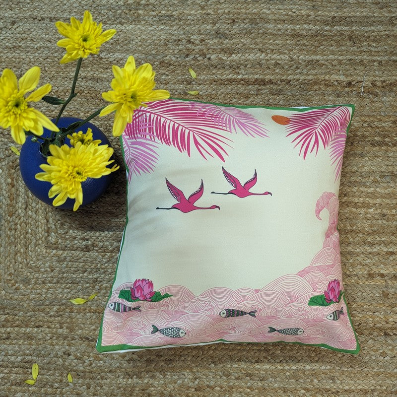 Pink Oasis Cushion Cover