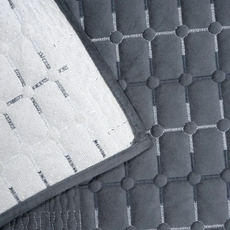 GeoWeave Velvet Sofa Cover - Black media 5